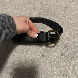 Madewell black leather belt size L